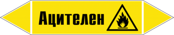 Маркировка трубопровода "ацителен" (пленка, 716х148 мм) - Маркировка трубопроводов - Маркировки трубопроводов "ГАЗ" - ohrana.inoy.org